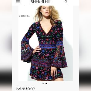 Sherri Hill Embellished Short Formal Dress